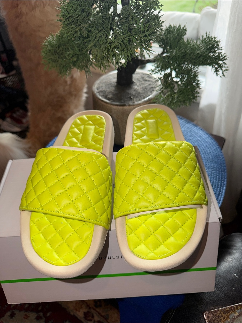 APL Athletic Propulsion Lab Slides- Neon Quilted - Unisex